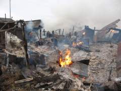 Пожары в Омской области
