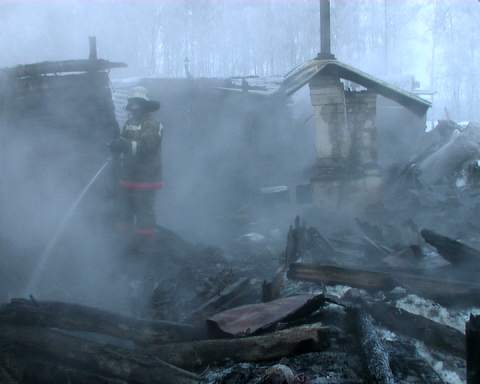 Пожар в д.Дубровка Кормиловского района Пожар в д.Дубровка Кормиловского района