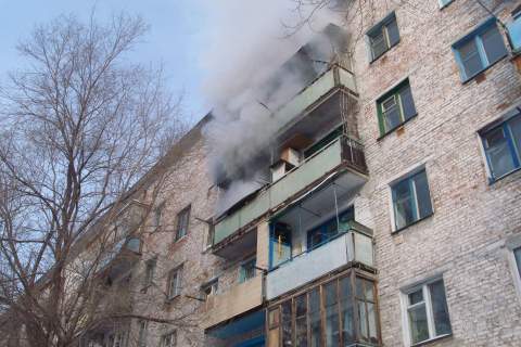 Пожар по улице Труда