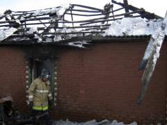Омский пожар по улице 10 Восточная