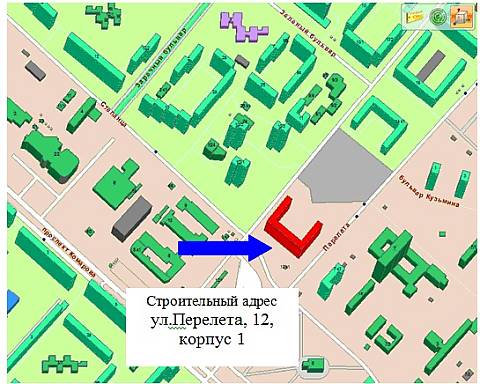 Новостройка на карте