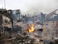 Пожары в Омске