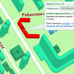 Фрагмент карты (С) ДубльГис Фрагмент карты (С) ДубльГис