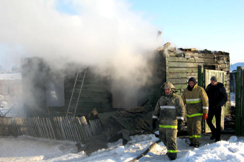 Пожар в Называевском районе