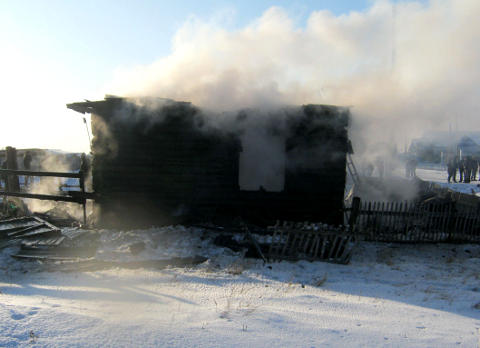 Пожар в Называевском районе