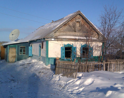Пожар в селе Гостиловка Полтавского района Омской области